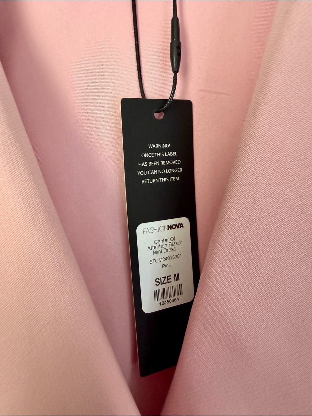 Fashion Nova Sleeveless Pink Double-Breasted Blazer Dress - Picture 5 of 5